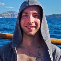 Ethan Hulbert on a boat!
