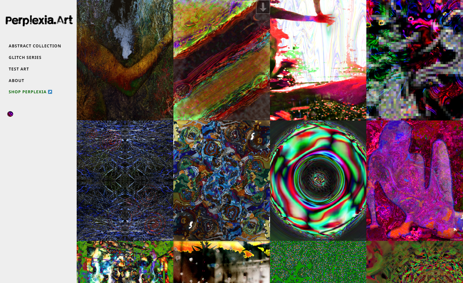 The Perplexia abstract gallery.