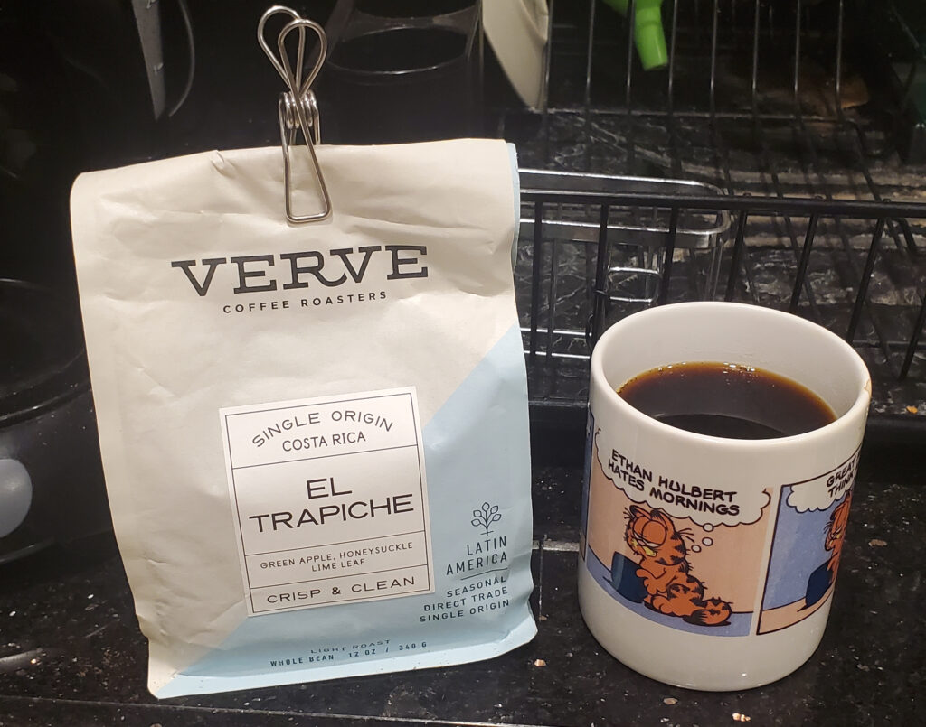 Verve El Trapiche Coffee and my mug