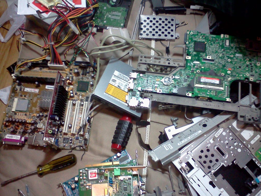 a lot of computer junk and tools