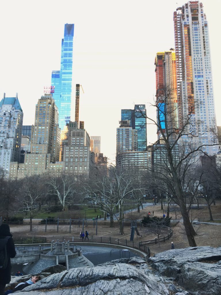 skyscrapers from central park