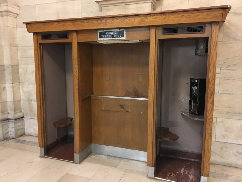 new york public library phone booths