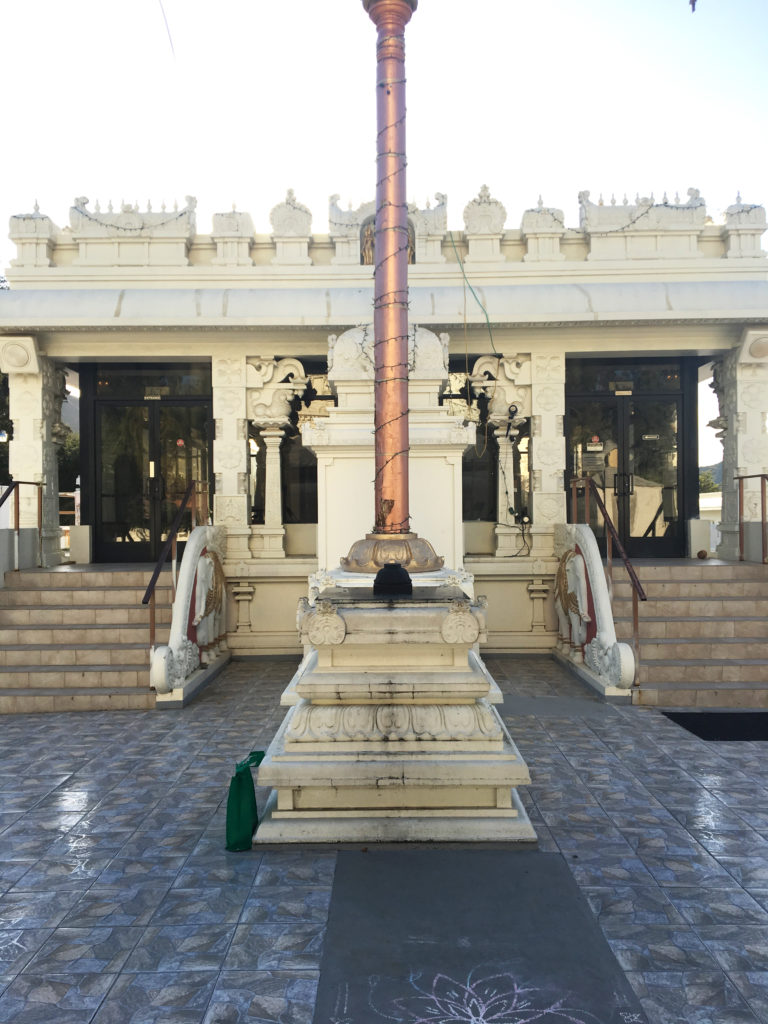 malibu hindu temple walking around