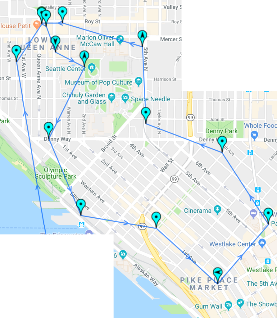 walking around seattle path map