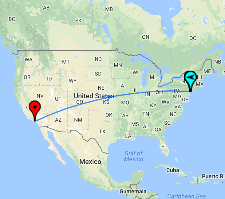 Distance New York Los Angeles Avion My First Time in NYC (Part 1) | Ethan J. Hulbert