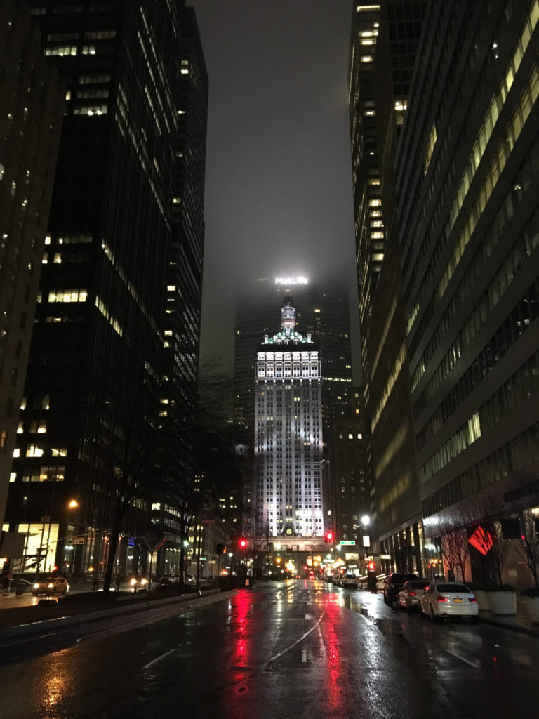 dystopian cyberpunk metlife nyc