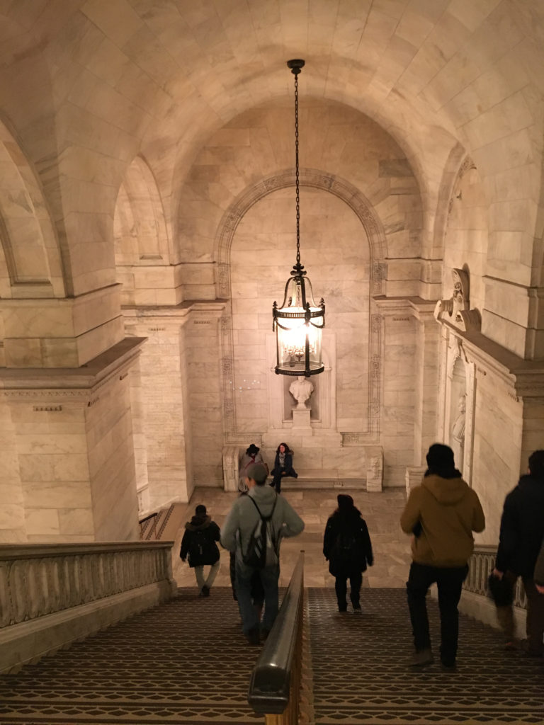 new york public library staircase