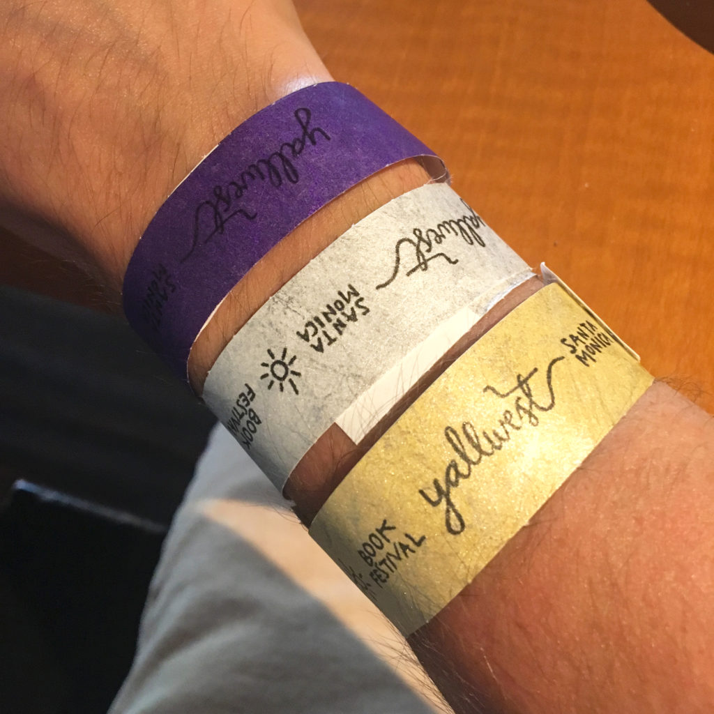 yallwest 2018 book fest wristbands