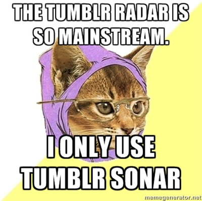 tumblr radar sonar hipster kitty meme