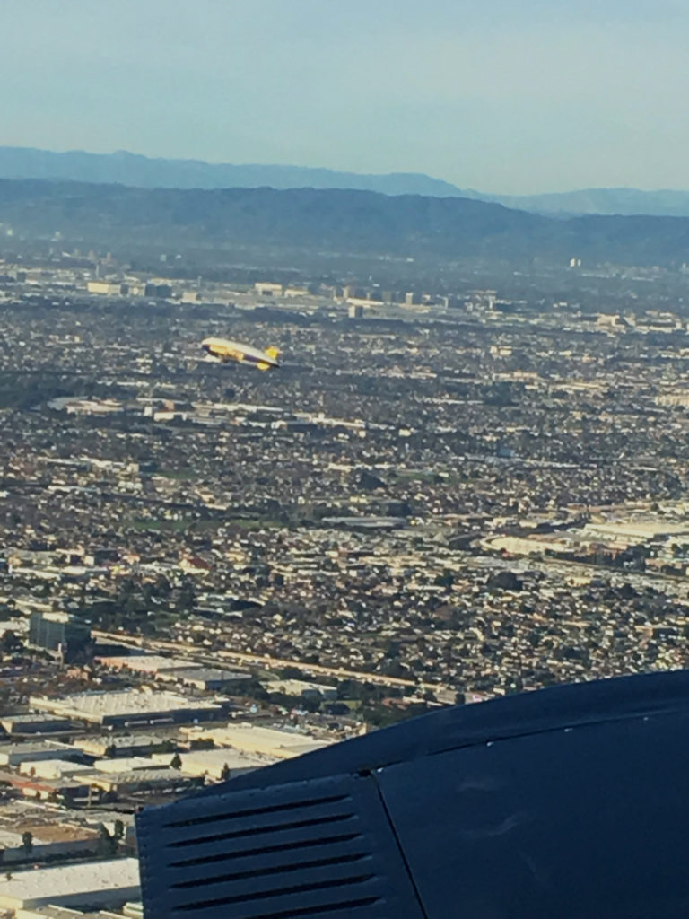 goodyear? blimp out the window