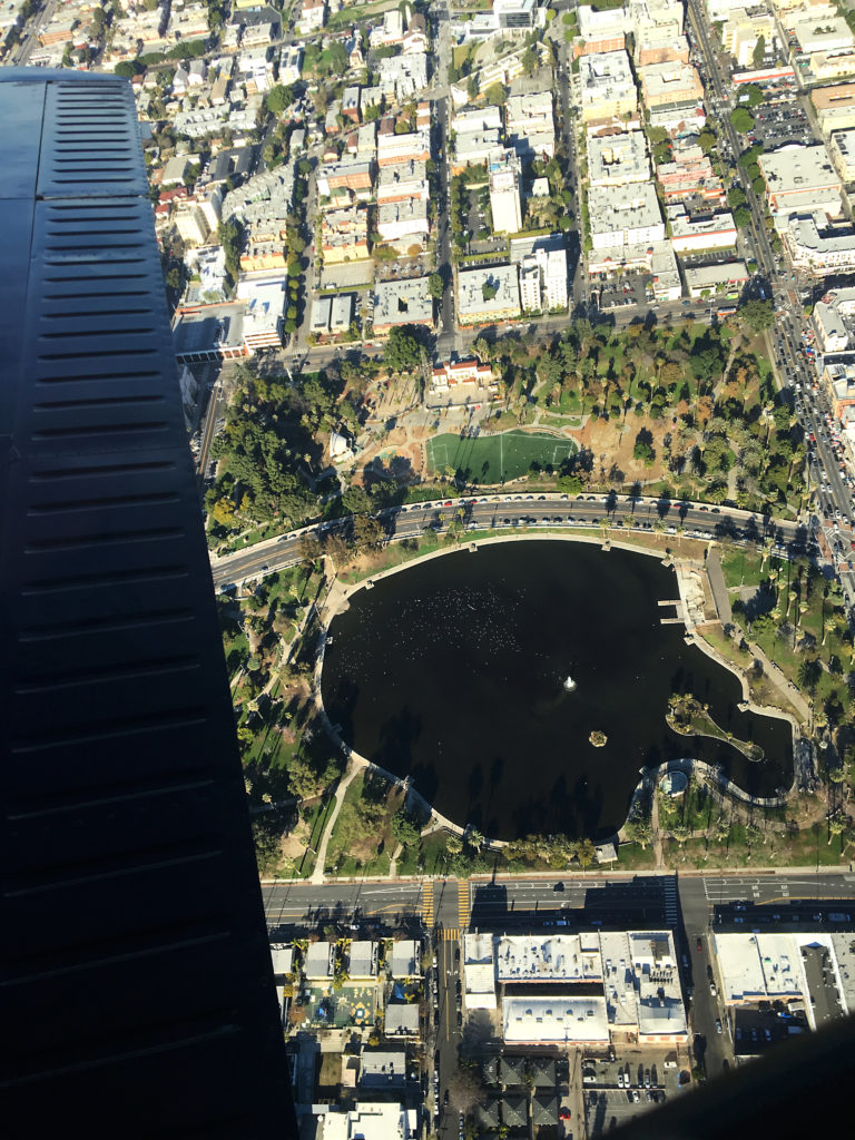 macarthur park from above overhead shot