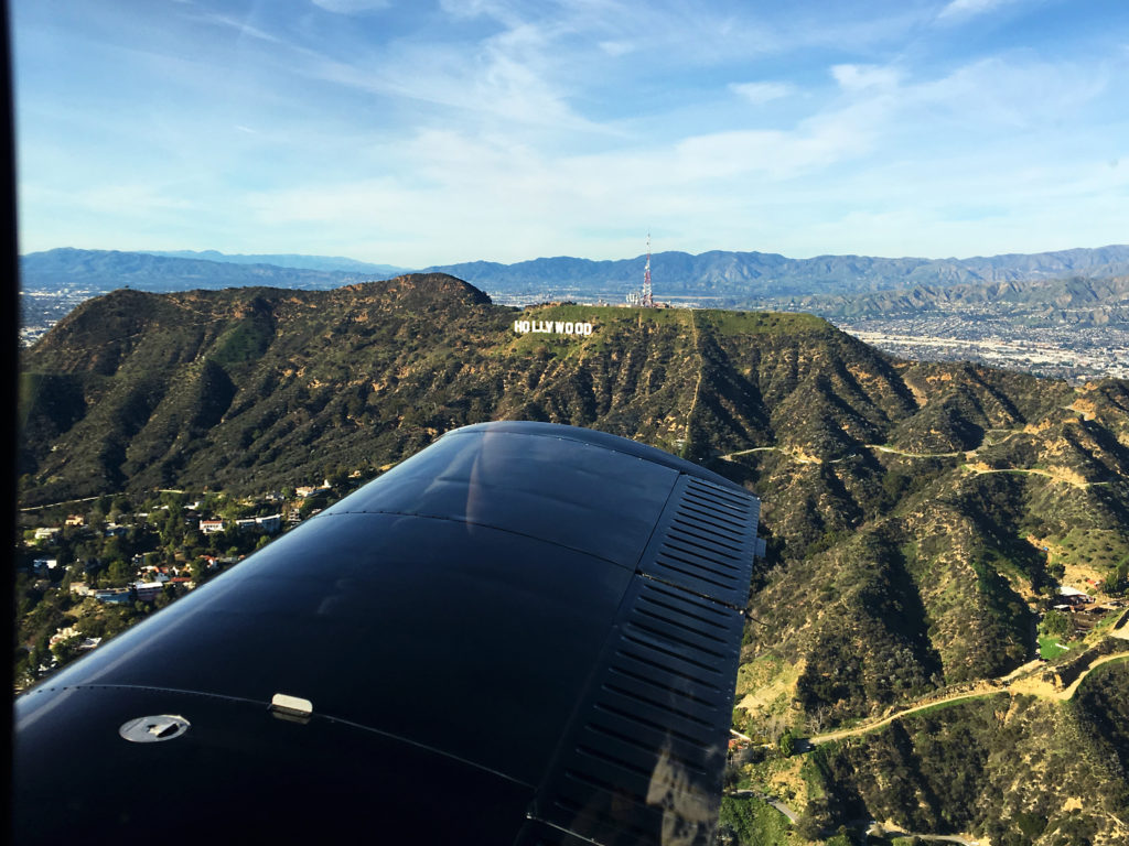 hollywood sign in the hills