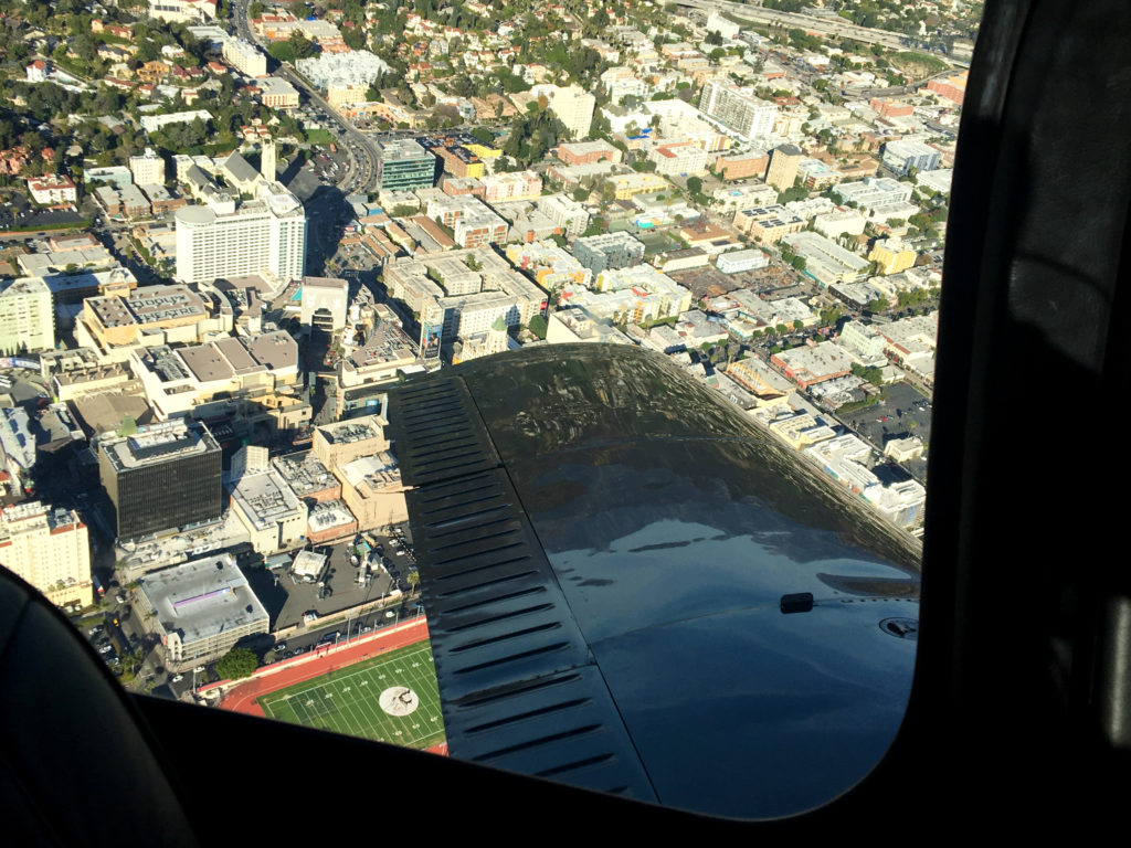 hollywood buildings from above