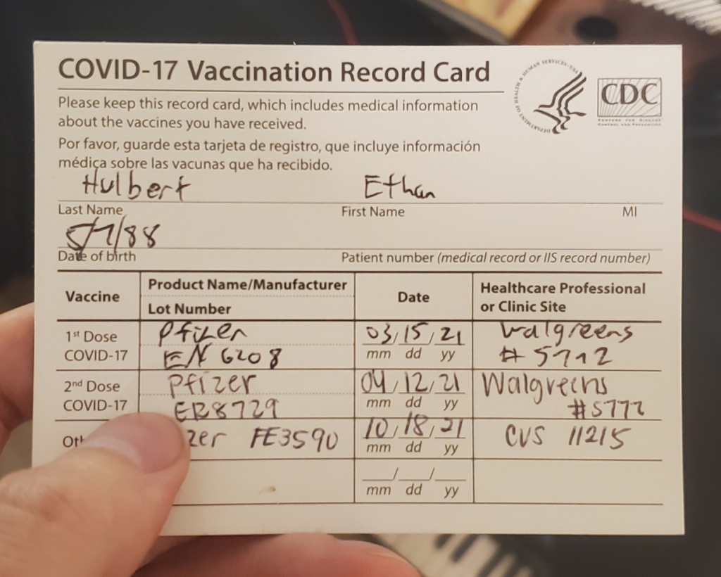 COVID-17 Vaccination Record Card (a prank! photoshop!)