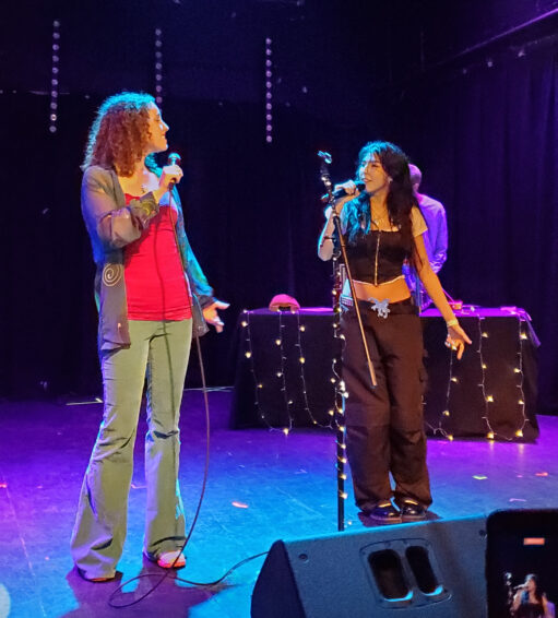 Kinneret and Okayceci singing together live in North Hollywood, CA.