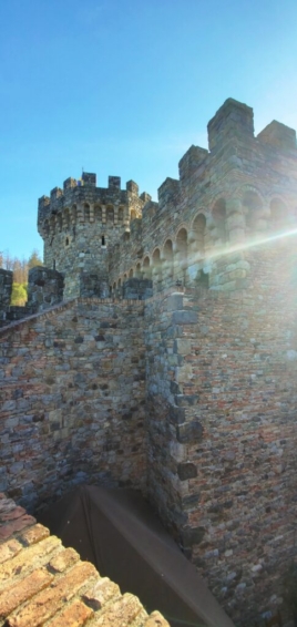 Further Castello di Amorosa castle detail.