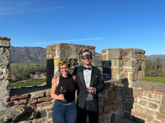 2020: Ethan, Ava, Castello di Amorosa tower