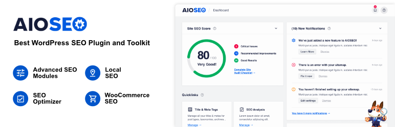 the aioseo all in one seo essential wordpress plugin