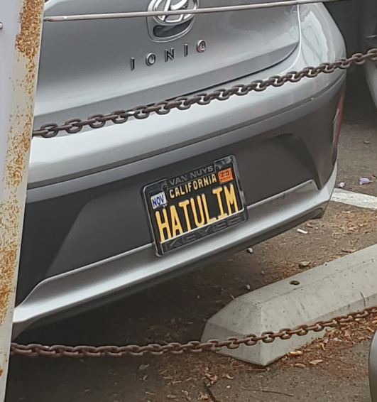 hatulim license plate