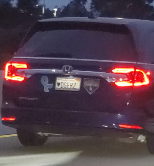 ♥dgerz license plate